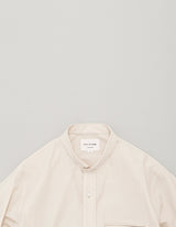 SH06261 LINEN MIXED NARROW COLLAR SHIRT