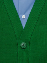 MGMFB251252 KNIT CARDIGAN DETAIL LAYERED SHIRT