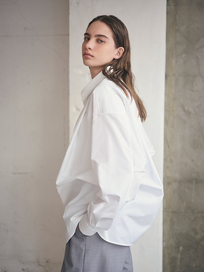 MGMFB251254 TUCKED DETAIL OVERSIZED SHIRT
