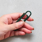SA05 LEATHER WRAP GEM CLIP-LW