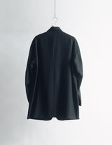 S25AW11JKT-W DRAPED DART WOOL SERGE BLAZER