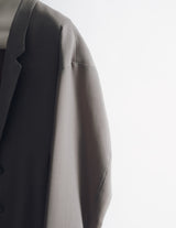 S25AW11JKT-W DRAPED DART WOOL SERGE BLAZER