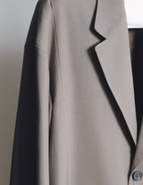 S25AW11JKT-W DRAPED DART WOOL SERGE BLAZER