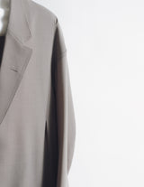 S25AW11JKT-W DRAPED DART WOOL SERGE BLAZER