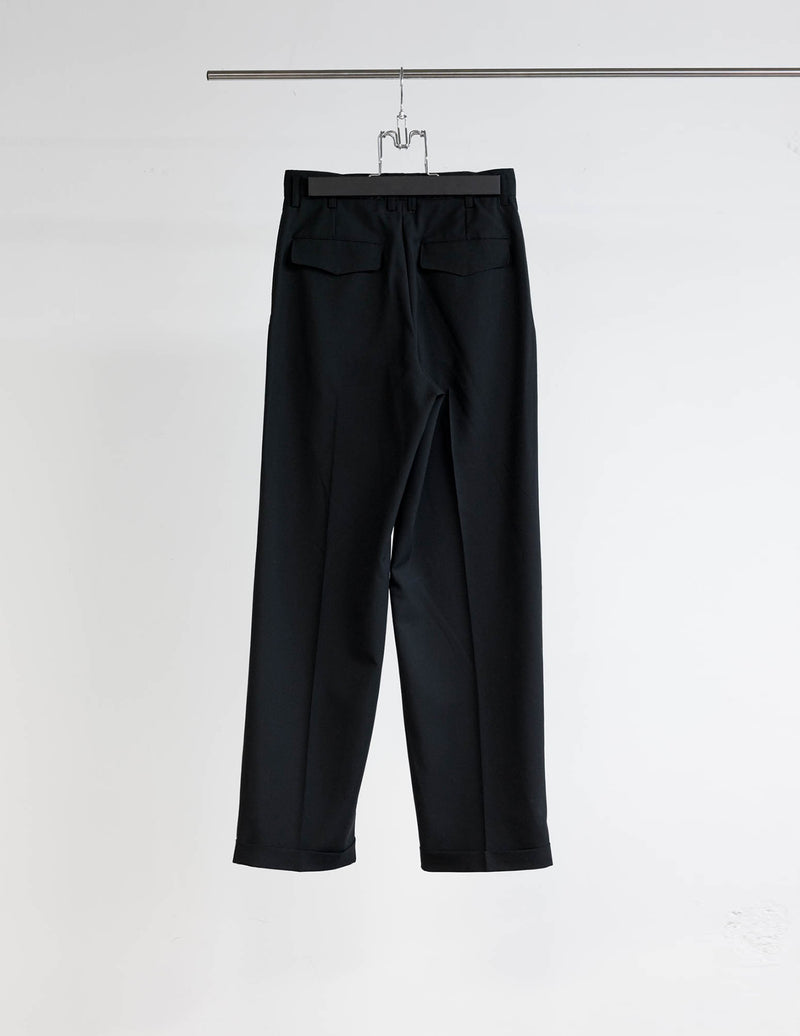 SOSHIOTSUKI S25AW13PT-W 3 TUCK WOOL SERGE TROUSERS – hideandseekStore