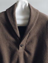 S25AW16CS SHAWL COLLAR COTTON FLEECE JACKET