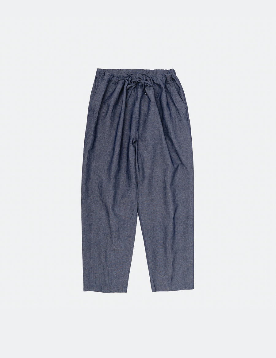 PT09231 WIDE EASY CHAMBRAY PANTS