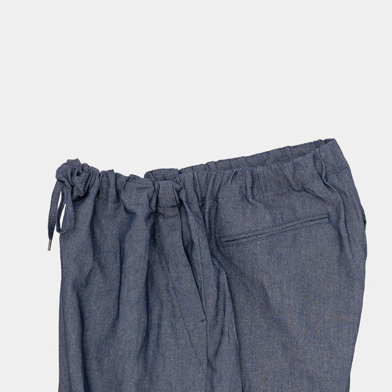 PT09231 WIDE EASY CHAMBRAY PANTS