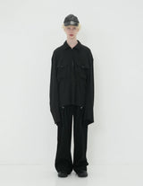 25A0304 NEP SILK CARGO TROUSERS