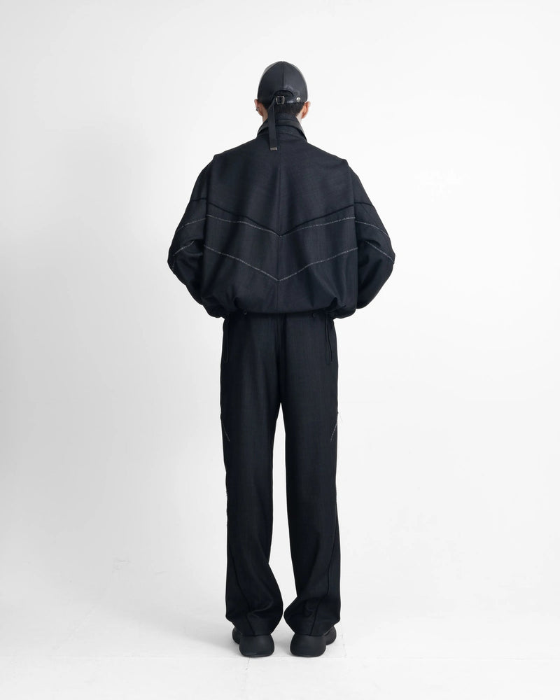 25S0222 DENIM WOOL TRACK JACKET