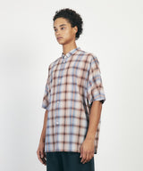69SHT02 SP120’s SHEER CHECK DOLMAN SHIRT