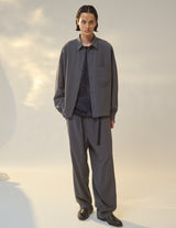 M732-B53-907 BOX CROPPED SHIRT