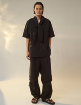 M732-B58-001 HALF SLEEVE SCARF SHIRT