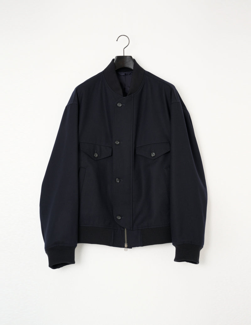 M744-Y51-101 4 POCKETS ZIP-UP RIB BLOUSON