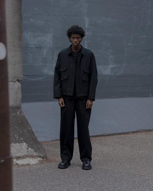 UBS48-KC205 SUPER FINE LIGHT MELTON SHORT HUNTING JKT