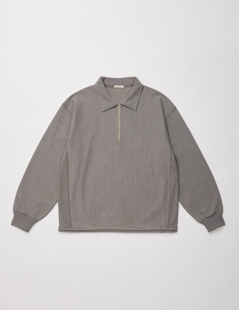 UCS95-KC125 FADED SILKY TERRY RW HALF ZIP P/O