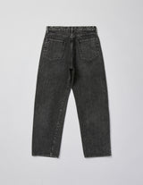 UPJ05-LA245-S VINTAGE WASHED SELVEDGE BLACK DENIM 5P PANTS