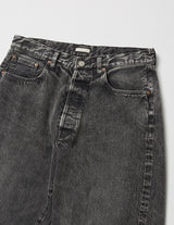 UPJ05-LA245-S VINTAGE WASHED SELVEDGE BLACK DENIM 5P PANTS