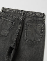 UPJ05-LA245-S VINTAGE WASHED SELVEDGE BLACK DENIM 5P PANTS