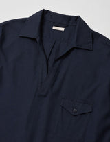 USH66-LA198-A SILKY SOFT TWILL SKIPPER SHIRT