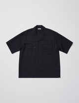 USH72-LA236 TA/R/L TWILL OPEN COLLAR SHIRT
