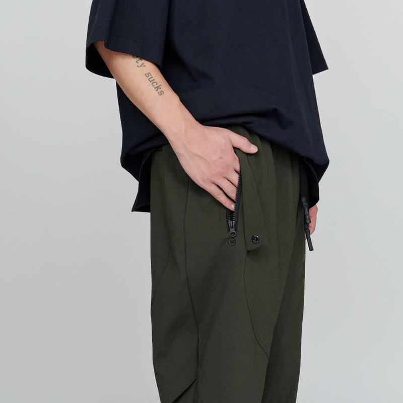 UN-002 TROPICAL 2W STRETCH HUNTING TRACK PANTS (OLIVE)