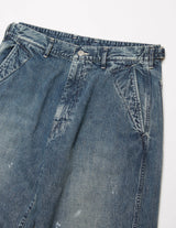 UPT84-LC254-B FADED LIGHT DENIM WORK PANTS
