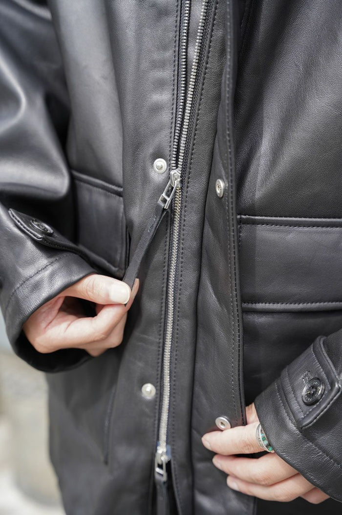 UNIVERSAL PRODUCTS. SHEEP LEATHER CARCOAT – hideandseekStore