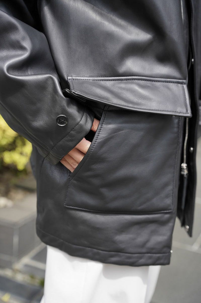 UNIVERSAL PRODUCTS. SHEEP LEATHER CARCOAT – hideandseekStore