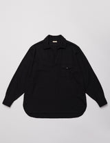USH74-LC256-A WASHED VIYELLA SKIPPER SHIRT