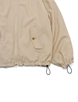 VOBZ-O92 BISHU OLD WOOL GABARDINE ZIP BLOUSON