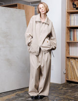 VOBZ-O92 BISHU OLD WOOL GABARDINE ZIP BLOUSON