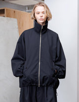 VOBZ-O92 BISHU OLD WOOL GABARDINE ZIP BLOUSON