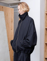 VOBZ-O92 BISHU OLD WOOL GABARDINE ZIP BLOUSON