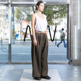 VOPT-K44 BISHU WOOL ONI SURGE TUCK WIDE PANTS