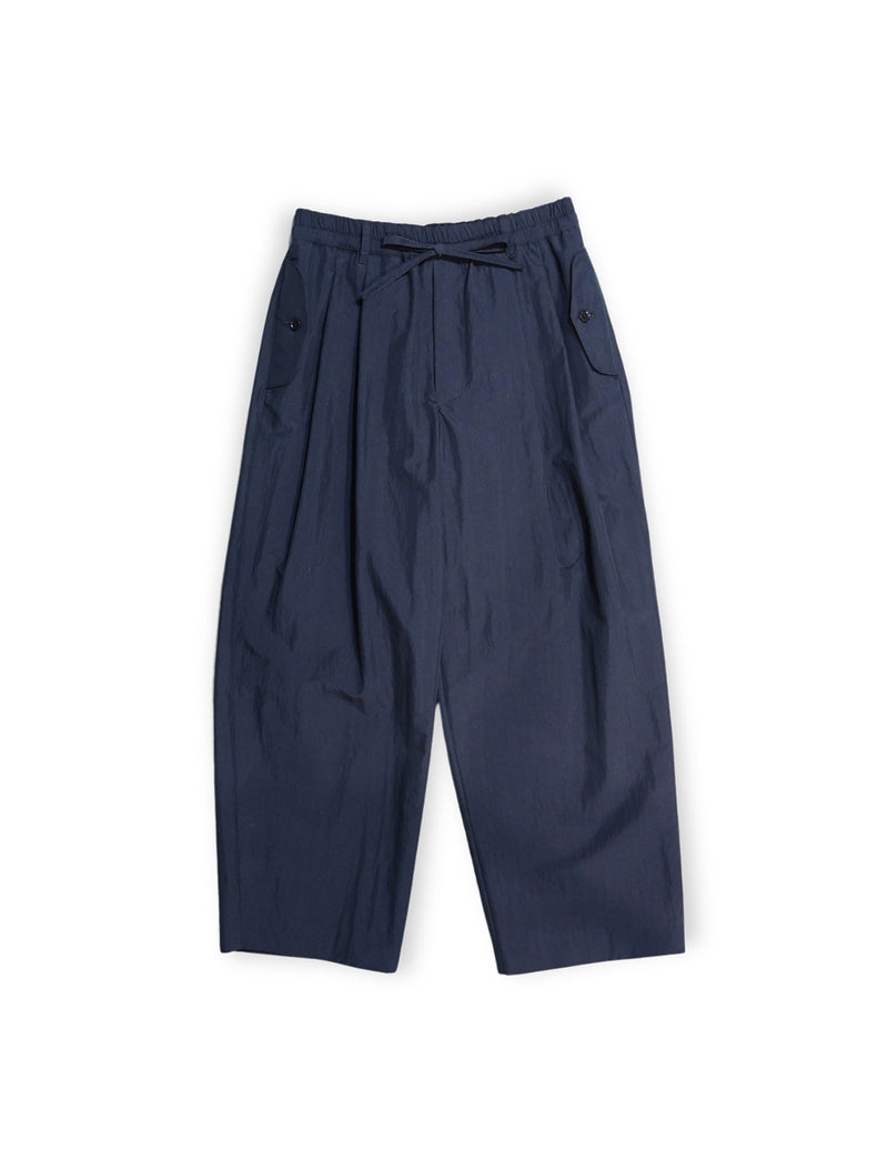 VOPT-N73 SUPIMA COTTON x NYLON TYPEWRITER EASY WIDE PANTS