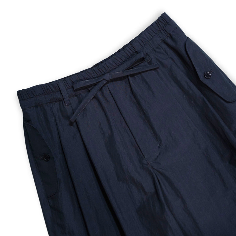 VOPT-N73 SUPIMA COTTON x NYLON TYPEWRITER EASY WIDE PANTS