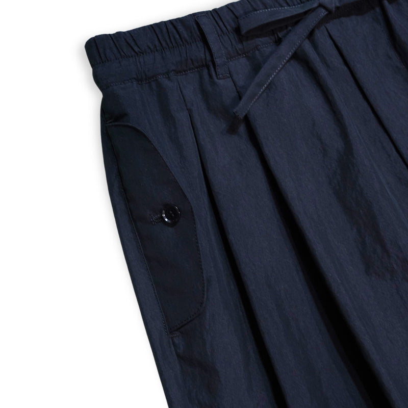 VOPT-N73 SUPIMA COTTON x NYLON TYPEWRITER EASY WIDE PANTS