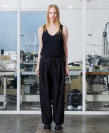 VOPT-N73 SUPIMA COTTON x NYLON TYPEWRITER EASY WIDE PANTS