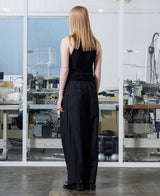 VOPT-N73 SUPIMA COTTON x NYLON TYPEWRITER EASY WIDE PANTS