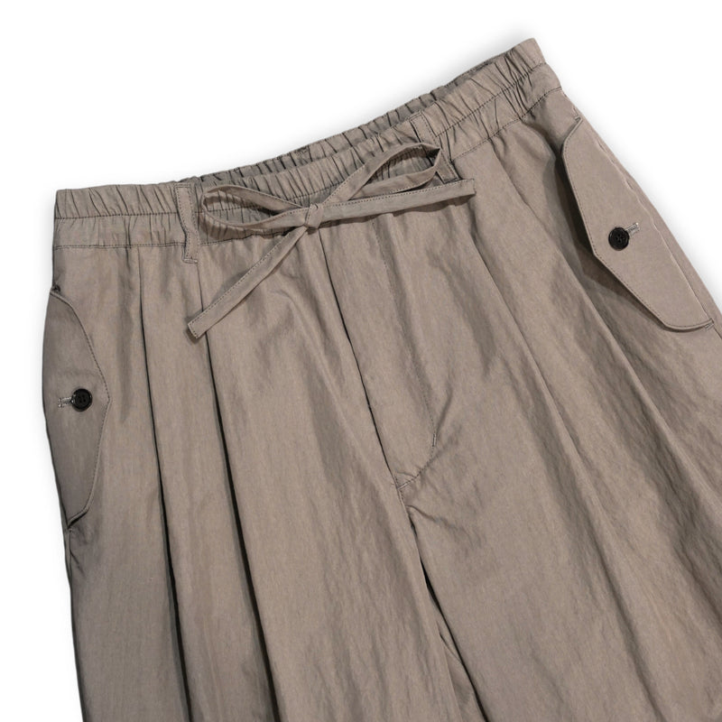 VOPT-N73 SUPIMA COTTON x NYLON TYPEWRITER EASY WIDE PANTS