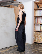 VOPT-O23 DOUBLE FACE GARMENT DYE WIDE TAPERED PANTS