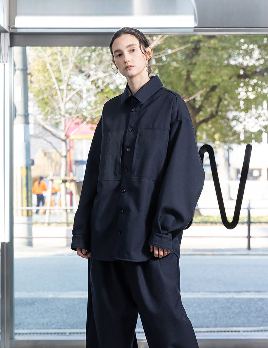 VOSH-K43 BISHU WOOL ONI SURGE OVERSIZE SHIRT