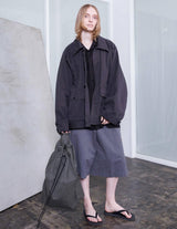 VOST-P014 WEATHER CLOTH GARMENT DYE WIDE SHORT PANTS