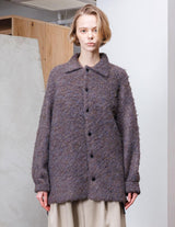 VONS-O101 FULLERS TEASEL BRUSHED KNIT CARDIGAN