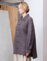 VONS-O101 FULLERS TEASEL BRUSHED KNIT CARDIGAN