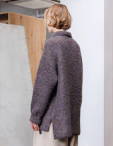 VONS-O101 FULLERS TEASEL BRUSHED KNIT CARDIGAN