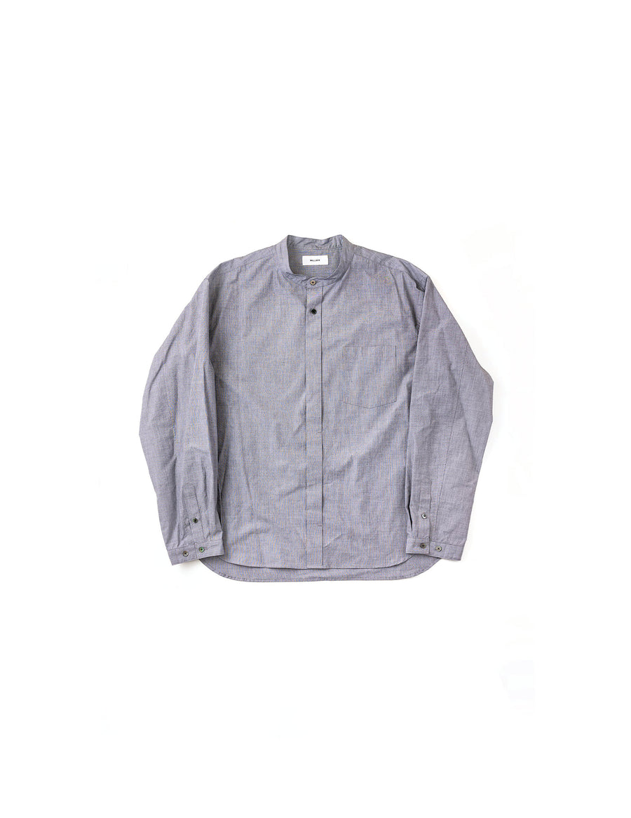 WM23SSH02 WIDE SILHOUETTE BAND COLLAR SHIRT