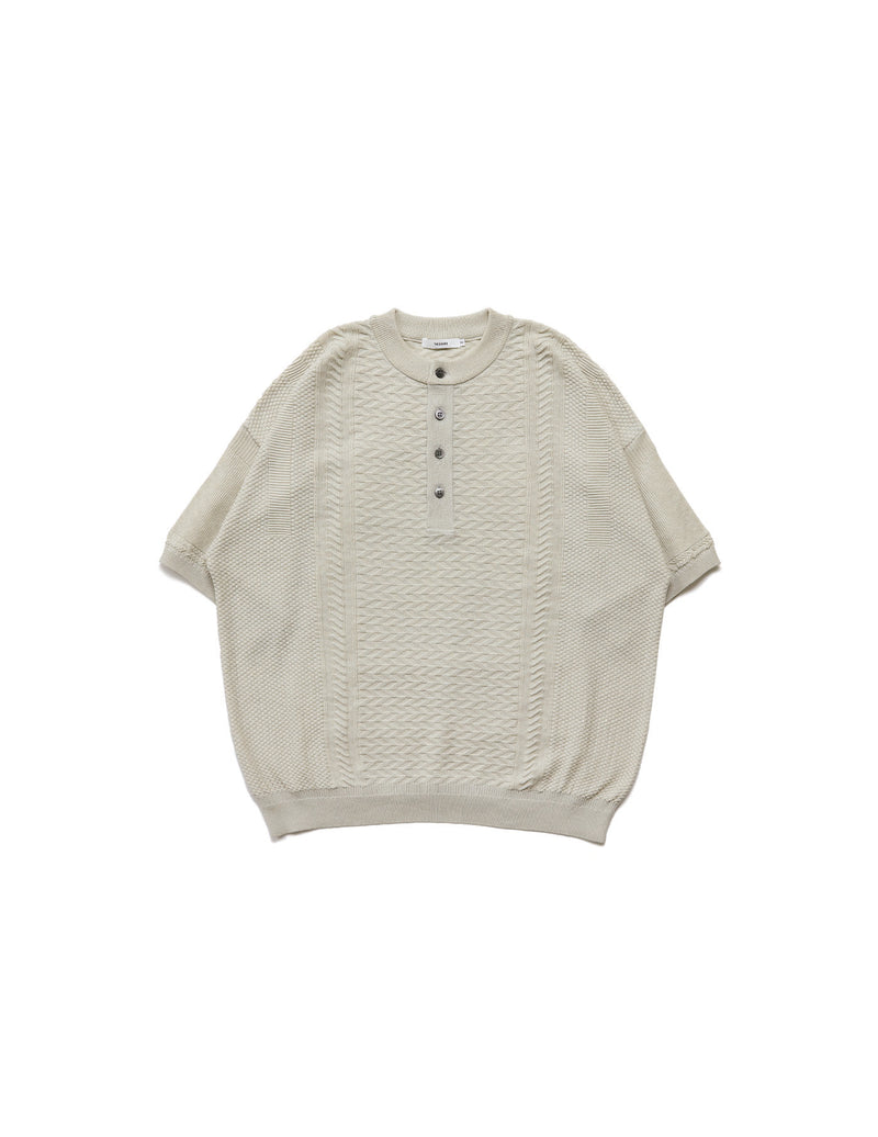 YSK-23SS-KN13 HARUKAZE HENLEY KNIT