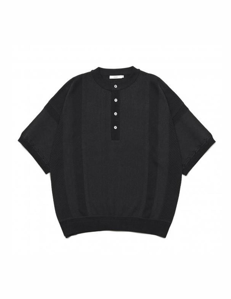 YSK-25SS-KN13 FUMON HENLEY KNIT